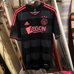 Retro Ajax Away Kit Jersey Black Pink M 2013/14